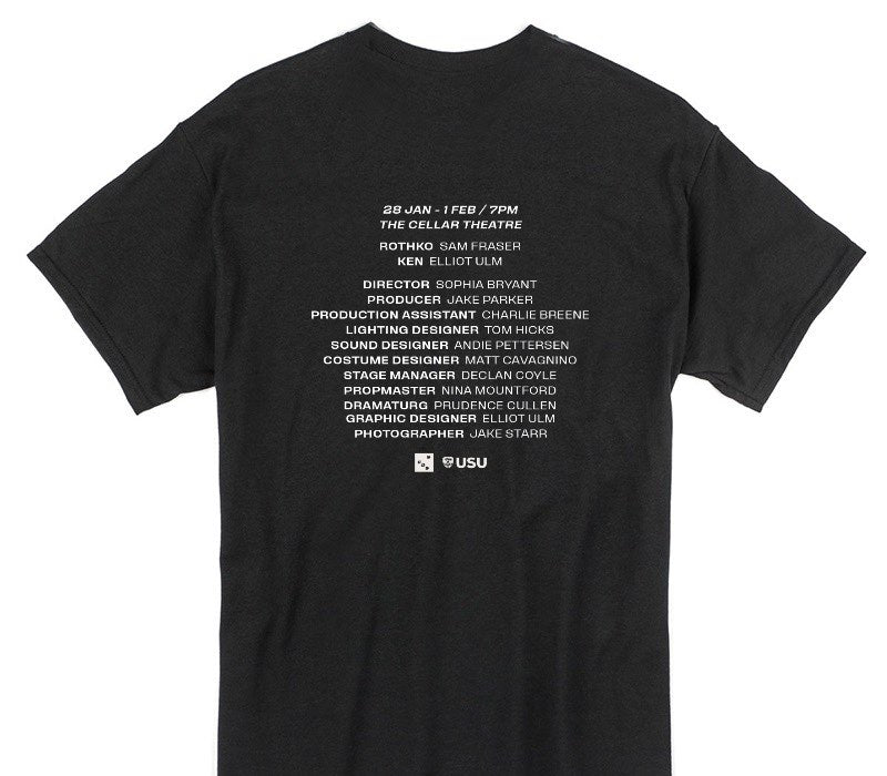Custom Gildan 100% Cotton Black T-Shirt