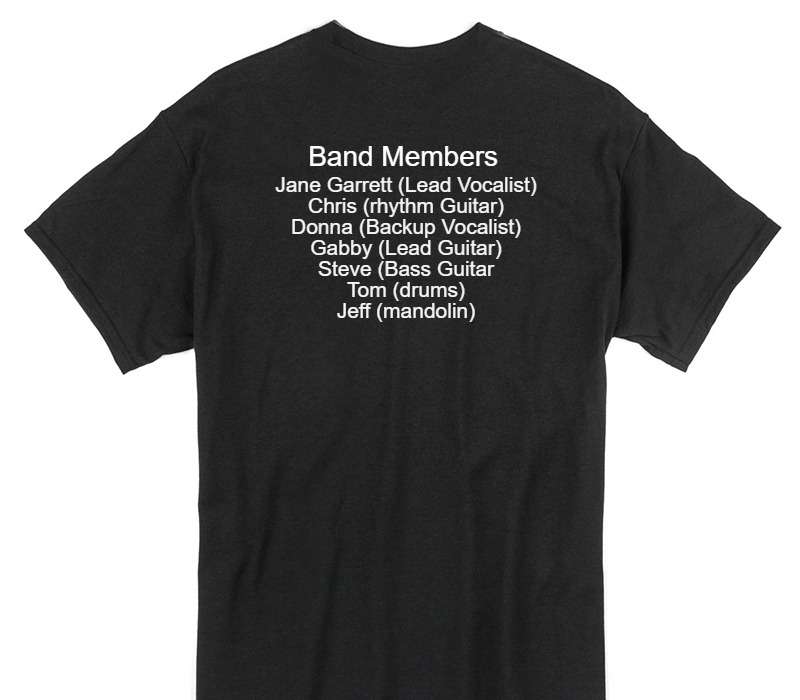 Custom Gildan 100% Cotton Black T-Shirt