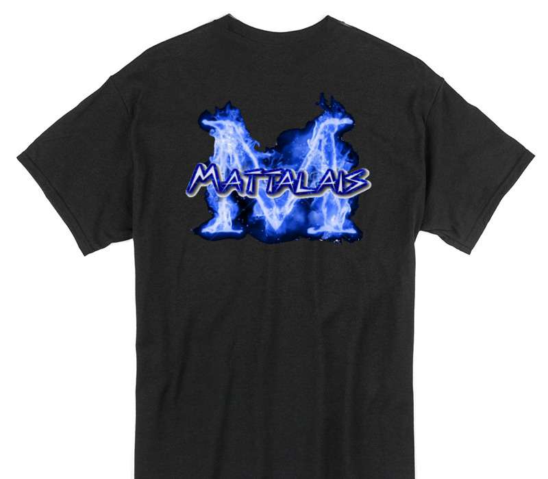 Custom Gildan 100% Cotton Black T-Shirt