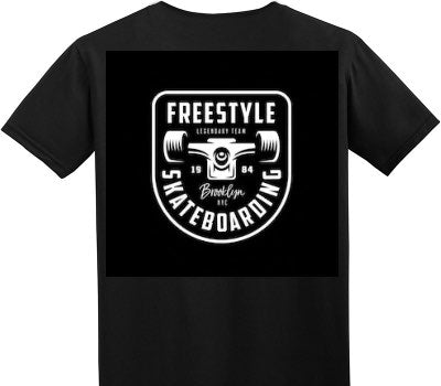Custom Adult Soft Style 100% Cotton Black T-Shirt