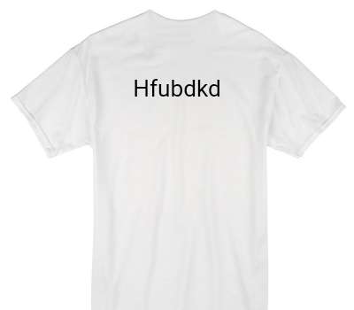 Custom Gildan 100% Cotton White T-Shirt