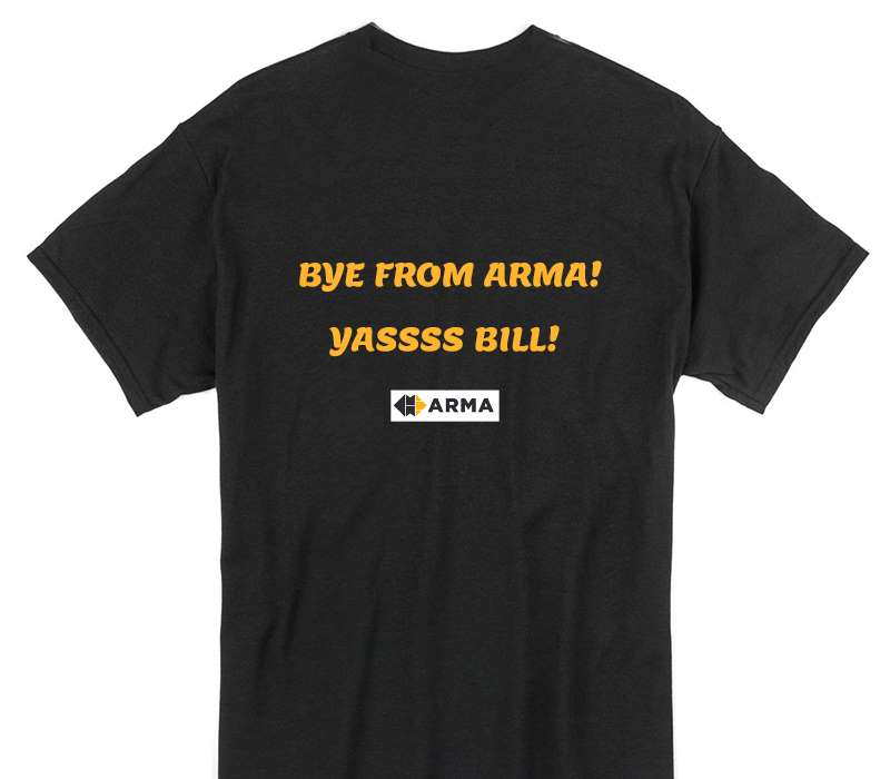 Custom Gildan 100% Cotton Black T-Shirt