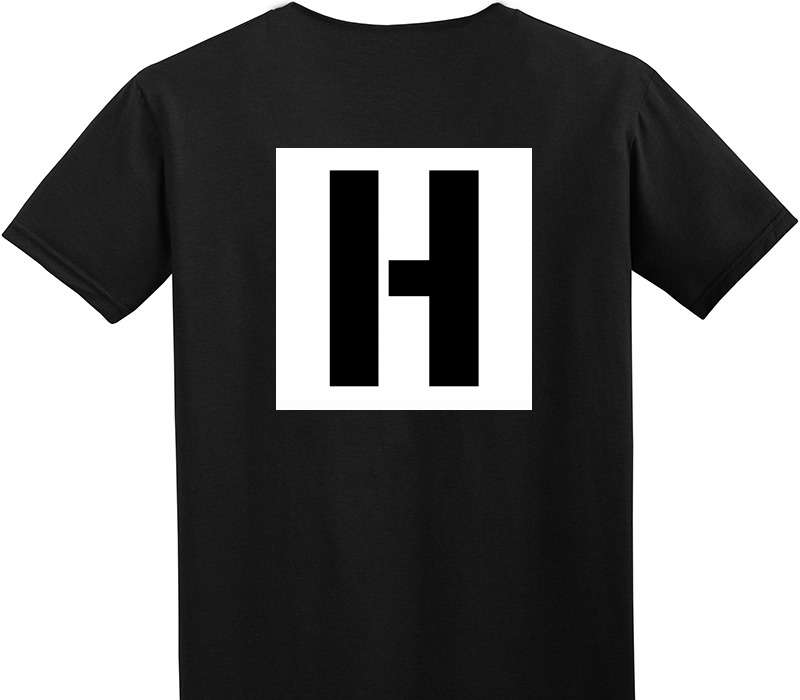 Custom Adult Soft Style 100% Cotton Black T-Shirt