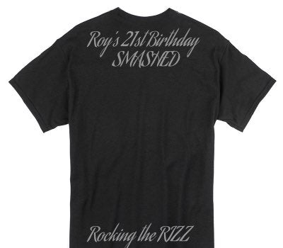 Custom Gildan 100% Cotton Black T-Shirt