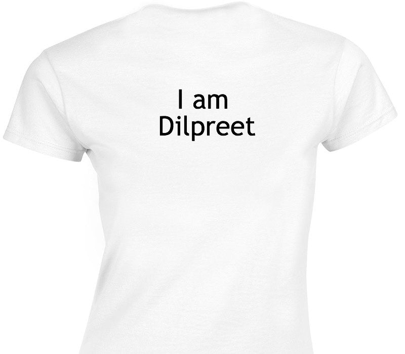 Custom Womens Soft Style 100% Cotton White T-Shirt