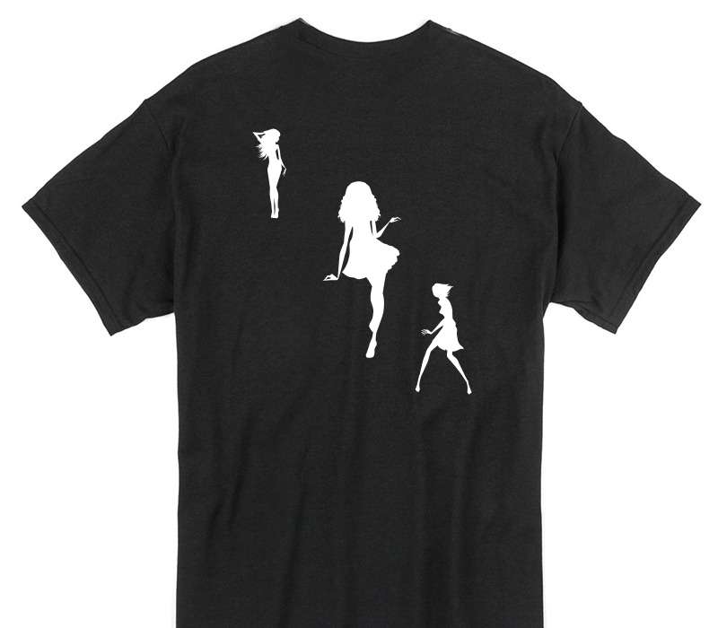 Custom Gildan 100% Cotton Black T-Shirt