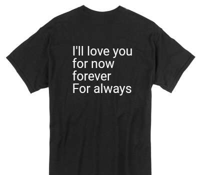 Custom Gildan 100% Cotton Black T-Shirt