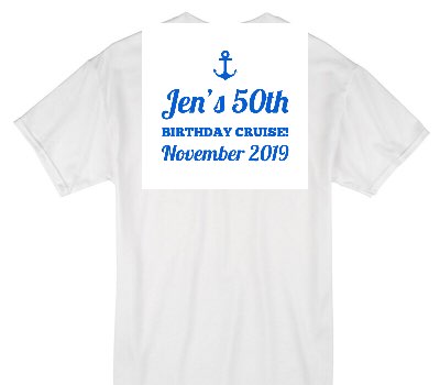 Custom Gildan 100% Cotton White T-Shirt