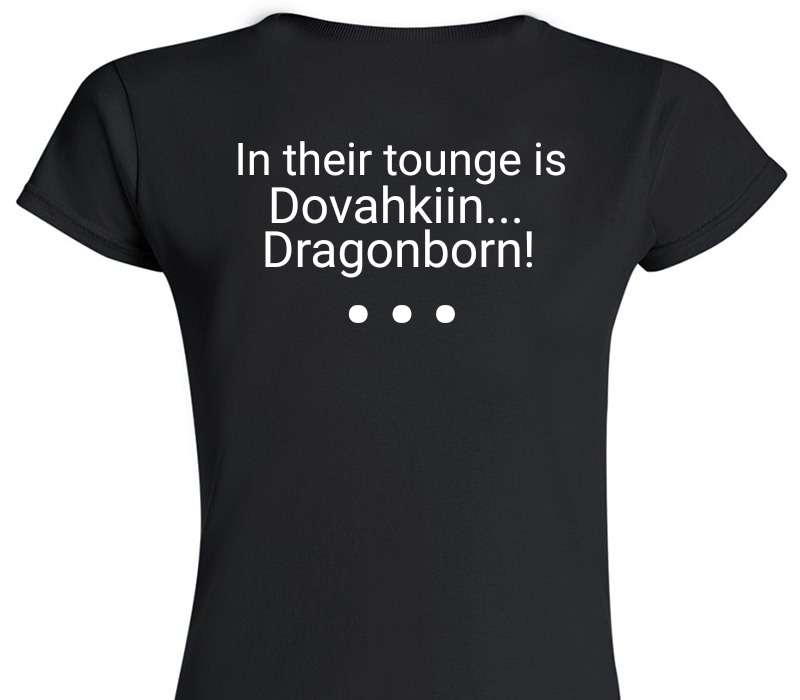 Custom Womens Soft Style 100% Cotton Black T-Shirt