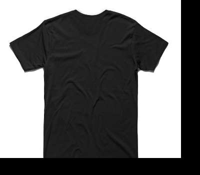 Custom AS Colour 100% Cotton Black T-Shirt