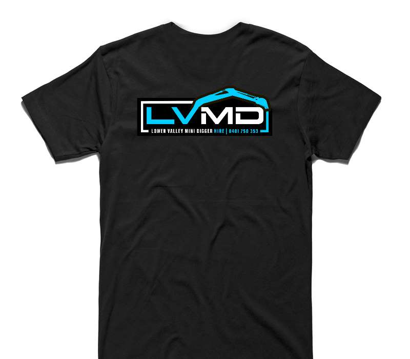 Custom AS Colour 100% Cotton Black T-Shirt