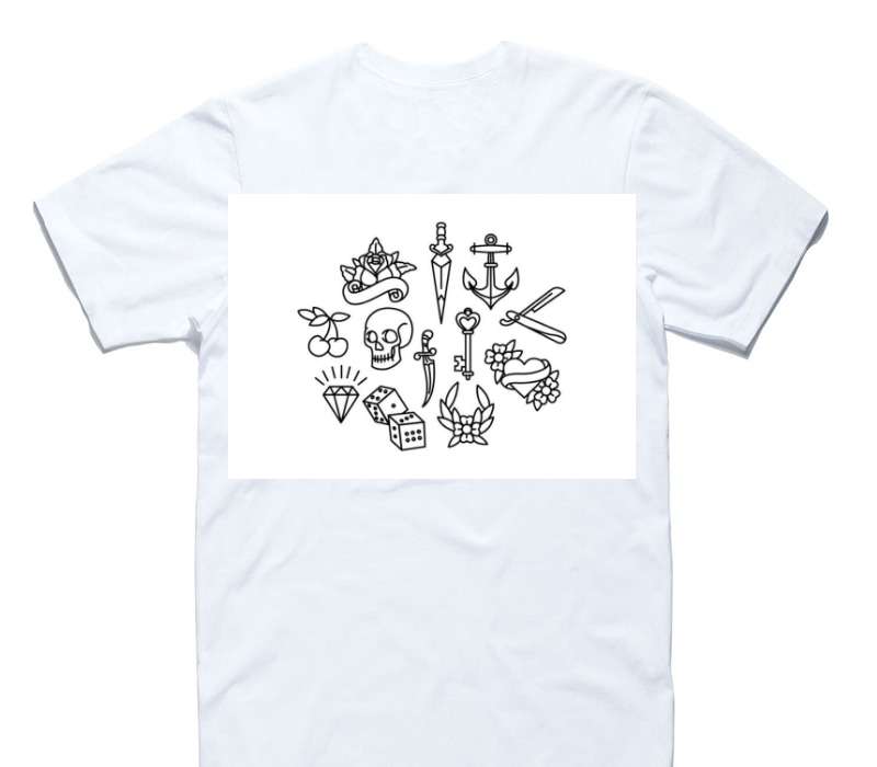 Custom AS Colour 100% Cotton White T-Shirt