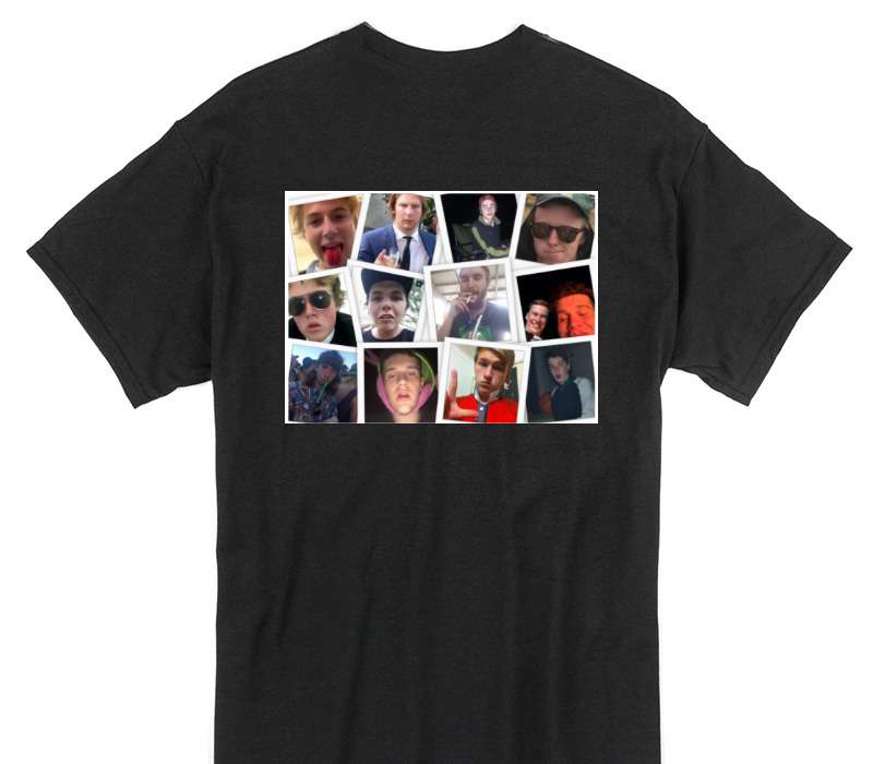 Custom Gildan 100% Cotton Black T-Shirt