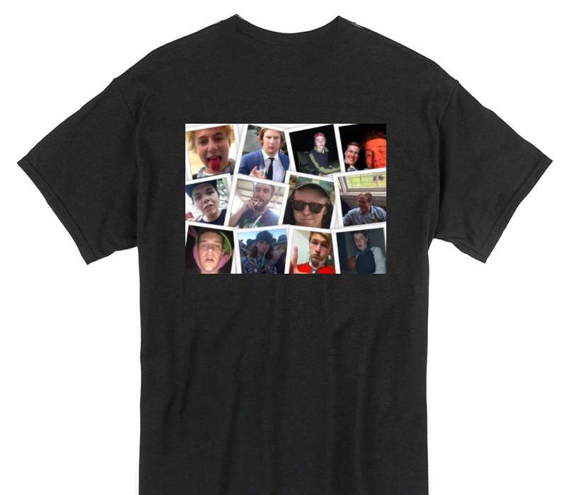 Custom Gildan 100% Cotton Black T-Shirt