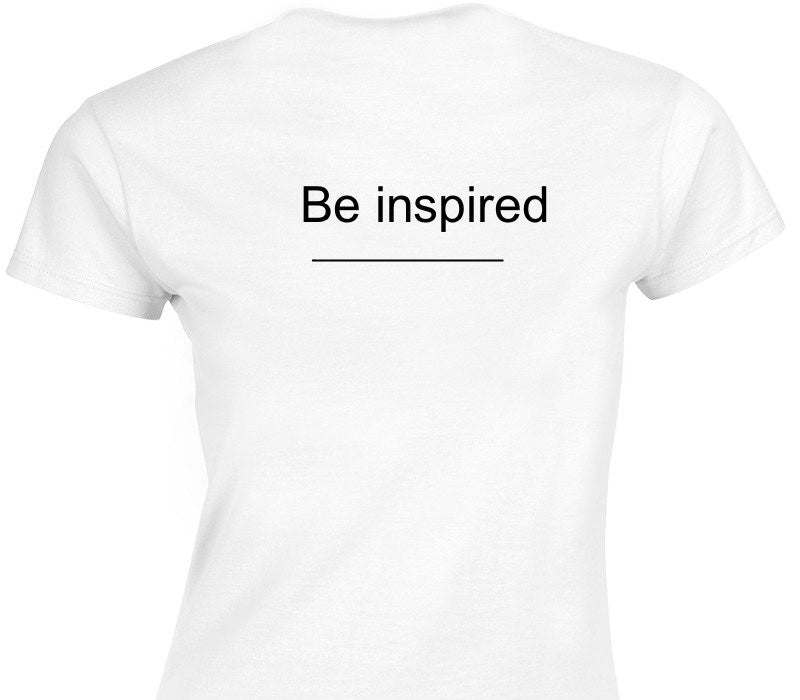 Custom Womens Soft Style 100% Cotton White T-Shirt