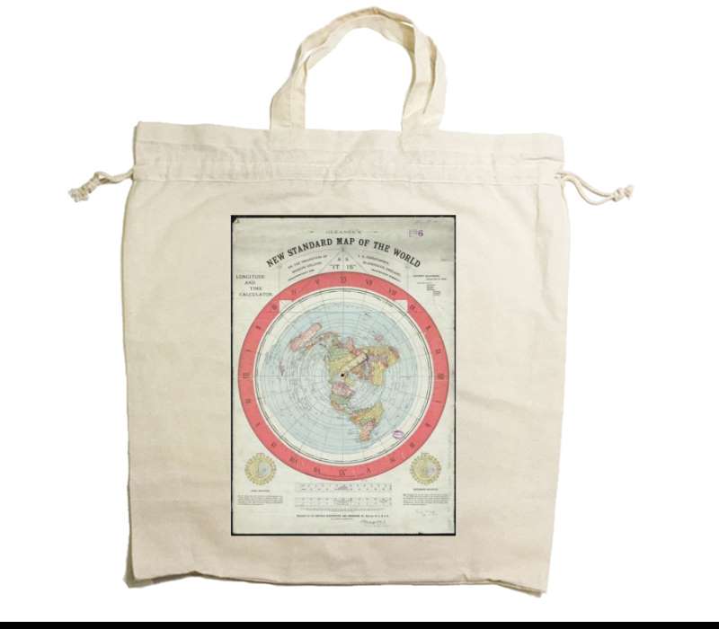 Custom Drawstring Tote Bag Cotton Calico