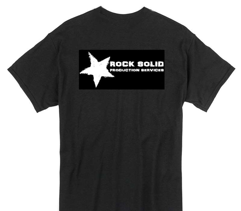 Custom Gildan 100% Cotton Black T-Shirt
