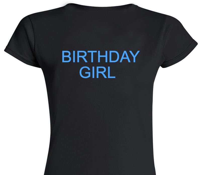 Custom Womens Soft Style 100% Cotton Black T-Shirt