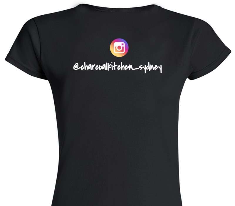 Custom Womens Soft Style 100% Cotton Black T-Shirt