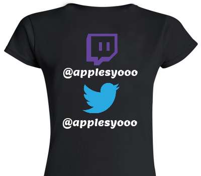 Custom Womens Soft Style 100% Cotton Black T-Shirt