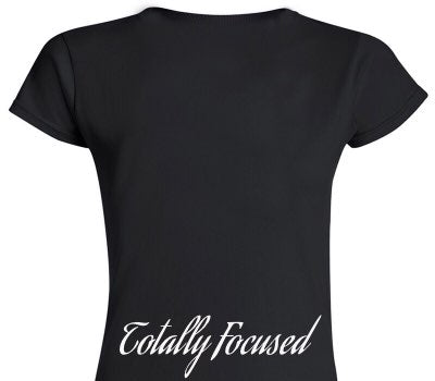 Custom Womens Soft Style 100% Cotton Black T-Shirt