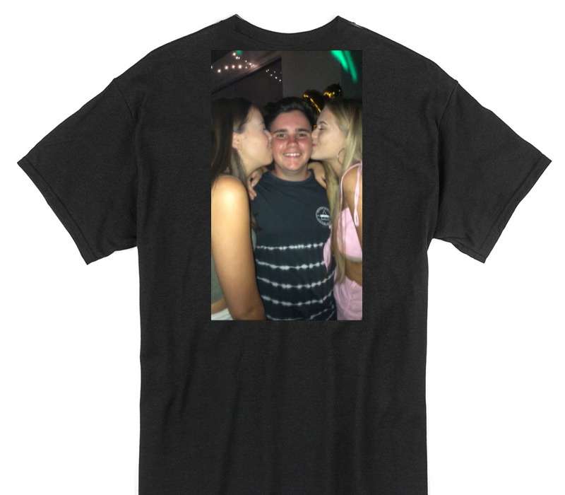 Custom Gildan 100% Cotton Black T-Shirt