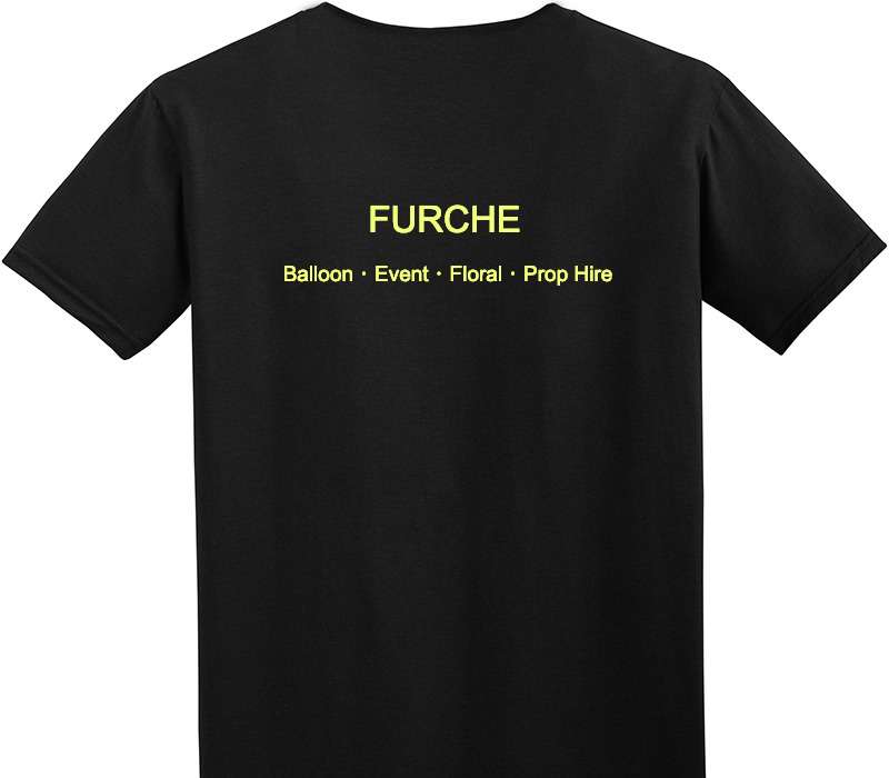 Custom Adult Soft Style 100% Cotton Black T-Shirt