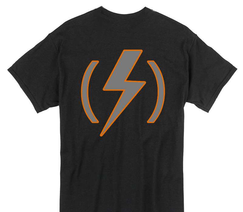 Custom Gildan 100% Cotton Black T-Shirt