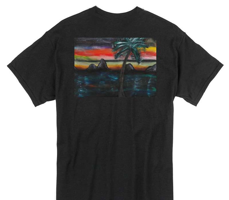 Custom Gildan 100% Cotton Black T-Shirt