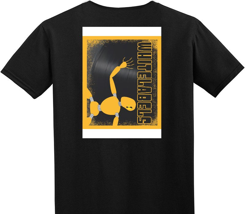 Custom Adult Soft Style 100% Cotton Black T-Shirt