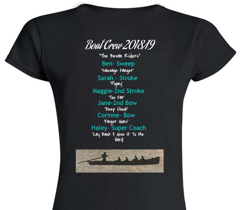 Custom Womens Soft Style 100% Cotton Black T-Shirt