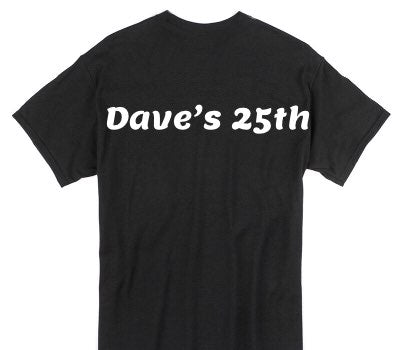 Custom Gildan 100% Cotton Black T-Shirt