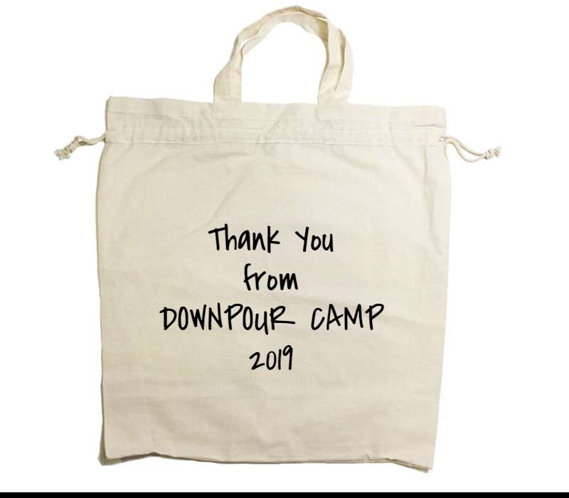 Custom Drawstring Tote Bag Cotton Calico