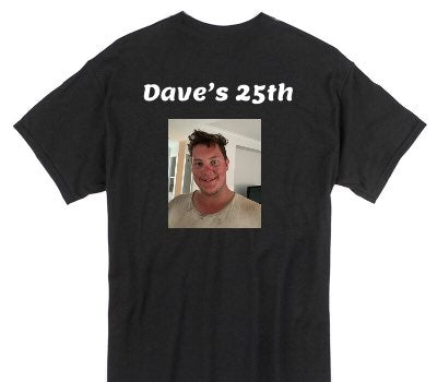 Custom Gildan 100% Cotton Black T-Shirt