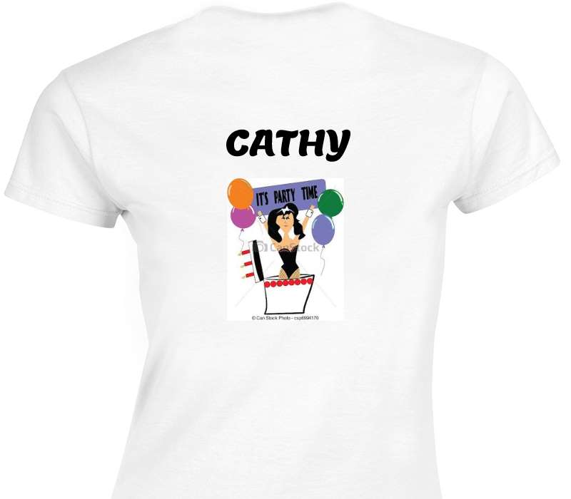 Custom Womens Soft Style 100% Cotton White T-Shirt