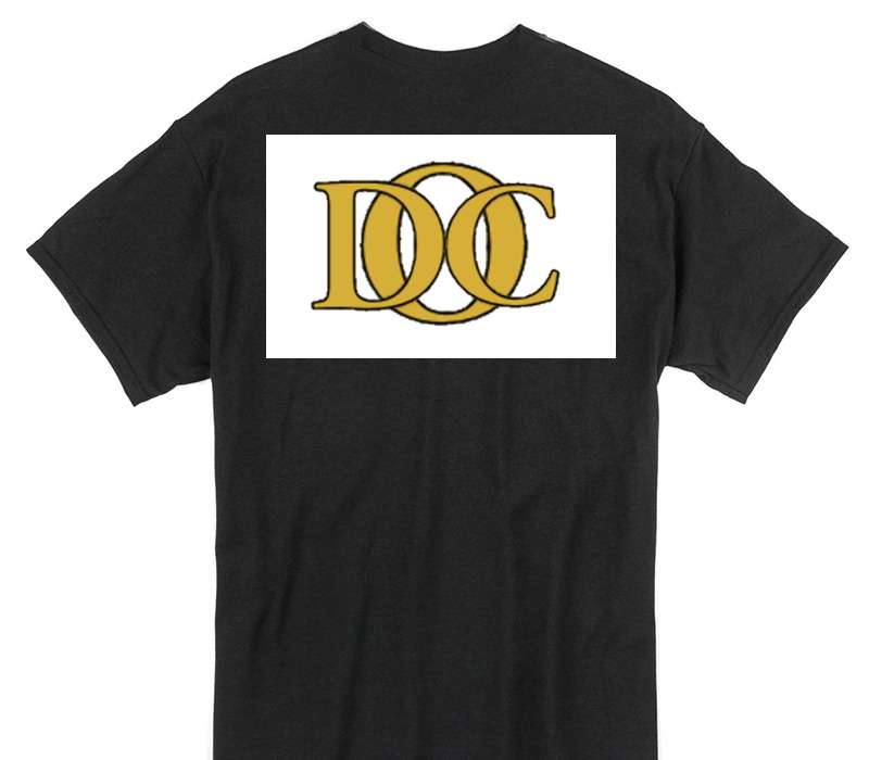 Custom Gildan 100% Cotton Black T-Shirt