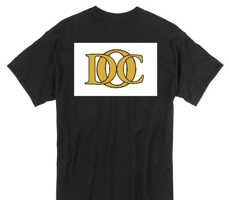 Custom Gildan 100% Cotton Black T-Shirt