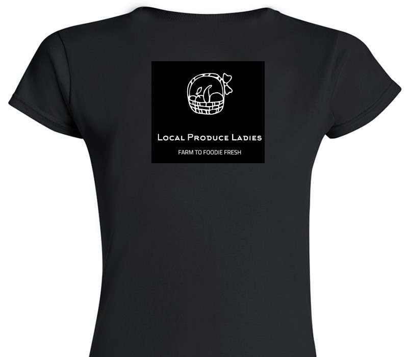 Custom Womens Soft Style 100% Cotton Black T-Shirt