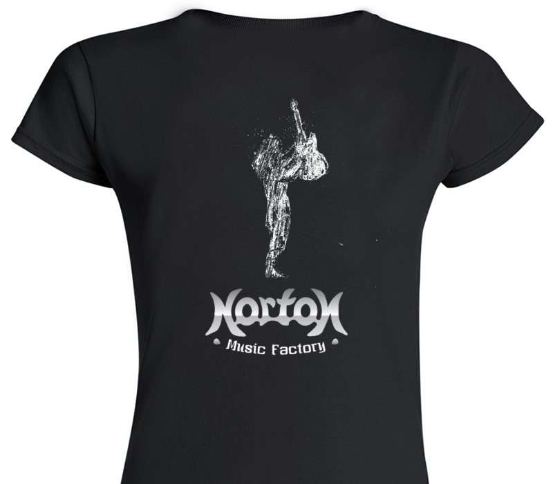 Custom Womens Soft Style 100% Cotton Black T-Shirt