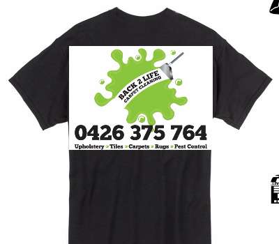 Custom Gildan 100% Cotton Black T-Shirt