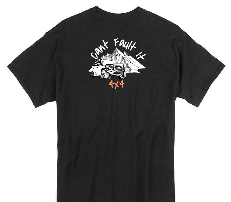 Custom Gildan 100% Cotton Black T-Shirt