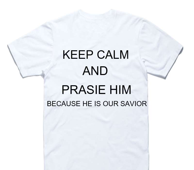 Custom AS Colour 100% Cotton White T-Shirt