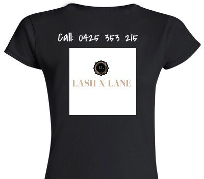 Custom Womens Soft Style 100% Cotton Black T-Shirt