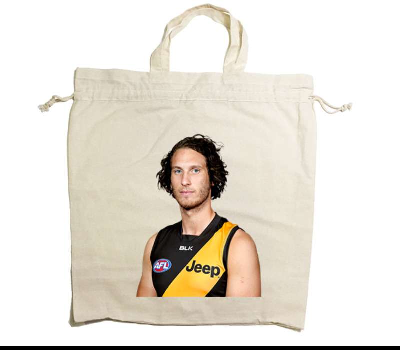 Custom Drawstring Tote Bag Cotton Calico