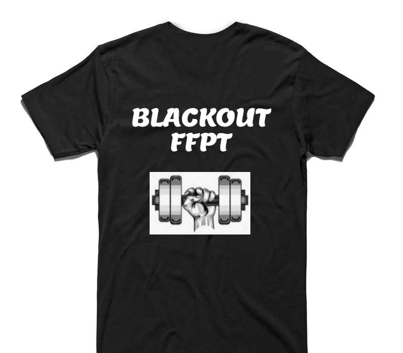 Custom AS Colour 100% Cotton Black T-Shirt