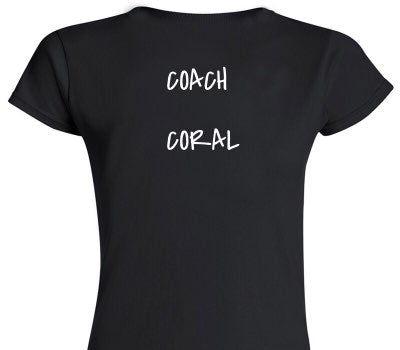Custom Womens Soft Style 100% Cotton Black T-Shirt