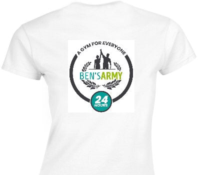 Custom Womens Soft Style 100% Cotton White T-Shirt