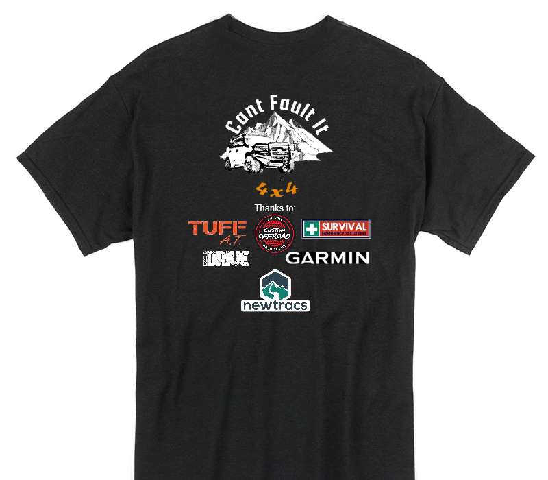Custom Gildan 100% Cotton Black T-Shirt