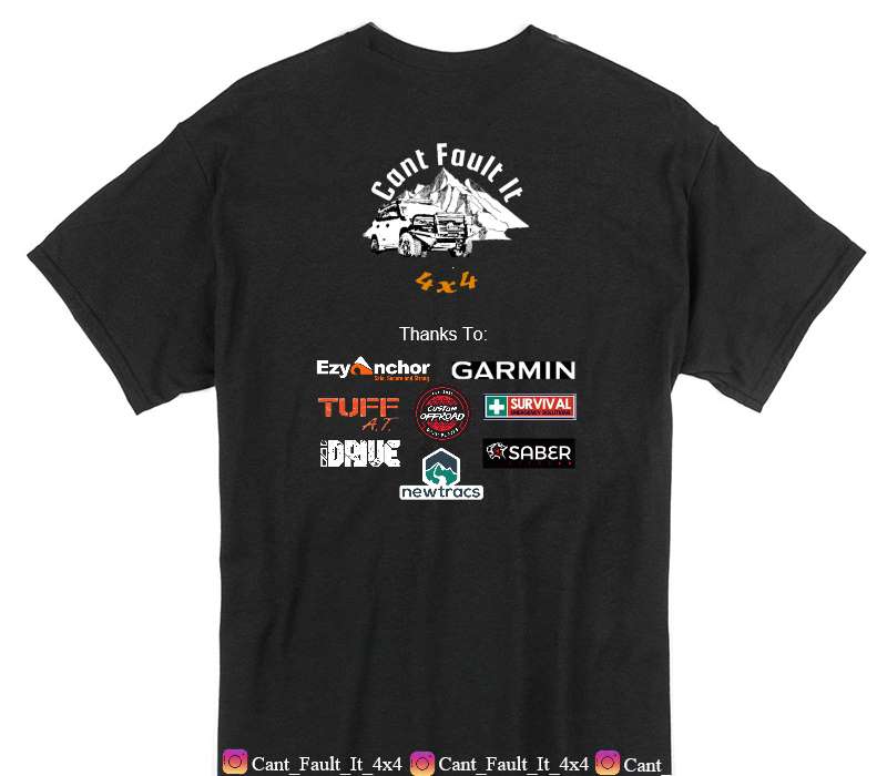 Custom Gildan 100% Cotton Black T-Shirt