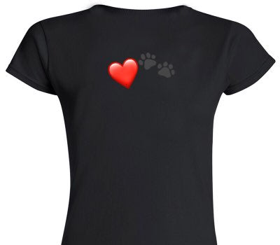 Custom Womens Soft Style 100% Cotton Black T-Shirt